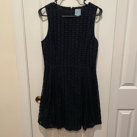 CeCe Cynthia Steffe Claiborne Eyelet A Line Dress - Picture 5 of 9